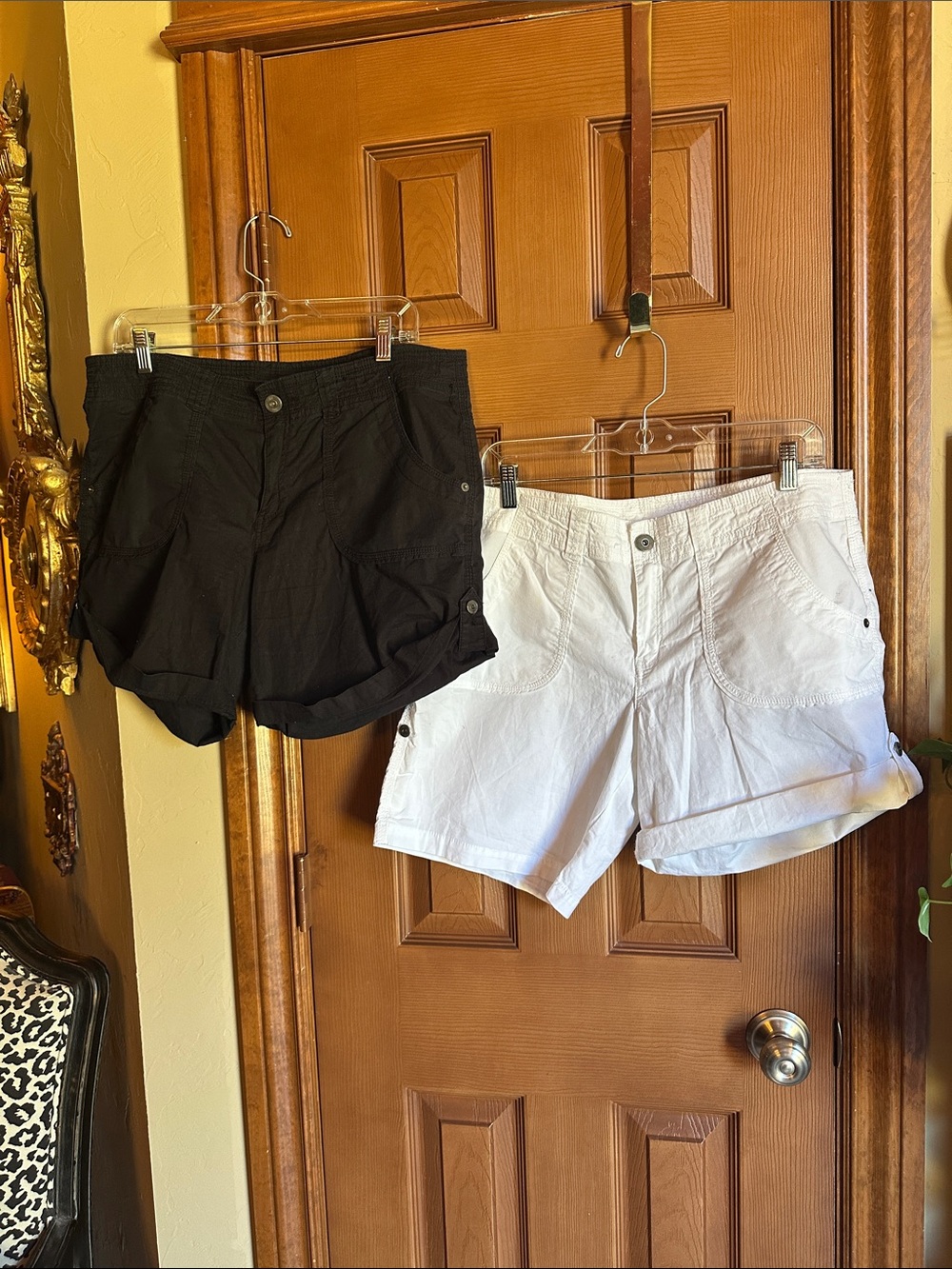 Bundle of Women's Cotton Roll Tab Shorts , size 14